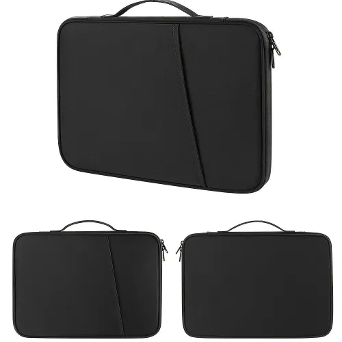10.8''-13'' Laptop Storage Bag Portable Nylon Fabric Waterproof Dustproof Handbag Liner Bag Electronic Products Protective Carrying Case with Pocket