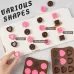 4PCS Food-Grade Silicone Material Chocolate Molds Set Rose Flower Heart Chocolate Mould Waffle Candy Ice Cube Jelly Handmade Soap Cake Decoration Baking Mold