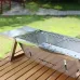 IPRee Portable Stainless Steel Folding Charcoal Grill Barbecue Small BBQ Grill Lightweight Grill with Carry Bag for Outdoor Perfect for Travel, Camping, Backyard BBQ, Picnics, and Outdoor Cooking, Picnic Cooking Tool