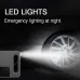 120W 12V Portable Corded Car Air Inflator Pump with LED Lighting  Automatic Tire Pumping with Intelligent Digital Display