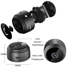 A9 Wireless 1080P HD WiFi Camera Rechargeable Battery Magnetic Mount Remote Viewing Multi-User Support High-Resolution Home Security