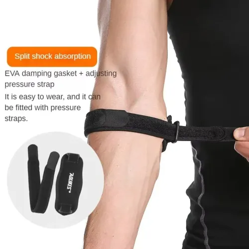AOLIKE1PCAdjustable Basketball Tennis Golf Elbow Support Golfer's Strap Elbow Hand Protective Pads Lateral Pain Syndrome Epicondylitis Brace for Muscle Strength