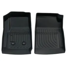 2XFront Floor Mats+1XRear Floor Mat TPE Rubber for For Chevrolet Colorad Crew cab 2015-2022
