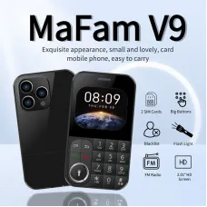 MaFam V9 Mini 2G GSM 2.01 Inch Dual SIM Card Dual Standby 790mAh FM Big Buttons Blacklist Speed Dial LED Flashlight Type-C Mobile Phone