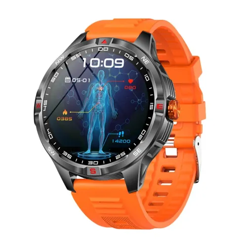 V45 1.46-inch HD Screen 1000mAh Massive Battery Compass IP68 Waterproof bluetooth Call Heart Rate Blood Oxygen Monitor Sleep Monitoring Breathing Exercise Multi-sport Modes Smart Watch