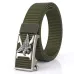 ENNI125cm Men's Tactical Nylon Belt Adjustable Luxury Eagle Metal Automatic Buckle Canvas Belts Casual Sports Belts