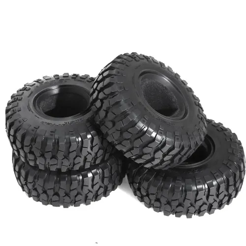 4PCS 1.9 Inches Tyres Tire Skin for 1/10 Rock Crawler Climbing Truck RC Cars Vehicles Models Spare Parts Accessories