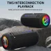 Cyboris S9 20W bluetooth Speaker Portable Speaker Dual 57mm Bass Diaphragm RGB Light TWS Hands-free Call IPX6 Waterproof Support AUX TF Card U Disk Outdoors Wireless Subwoofer