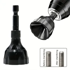 Tungsten Steel Deburring External Chamfer Tool 3-20mm/5-25mm Hex Shank Burr Removal for Metal Drilling Stainless Steel Chamferer