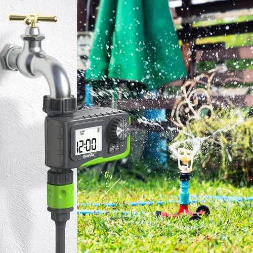 RAINPOINT Sprinkler Timer Programmable Water Timer With Rain Delay for Garden Hose Automatic Watering System Waterproof Digital Irrigation Timer System