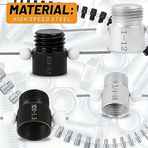Nut & Bolt Thread Checker Inch & Metric 26 Male/Female Gauges Stainless Steel 14 Inch & 12 Metric Thread Checker