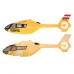 YXZNRC F06 2.4G 6CH RC Helicopter Spare Parts Yellow Canopy