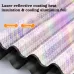 5 Strong Magnetic Buckles Laser Reflective Aluminum Sunshade UV Protection Insulation Foldable Waterproof Heat Shield for Cars SUVs Sedans