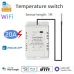 Smart Thermostat Model LY-607-N WiFi Bluetooth Remote Control 20A 3800W Temperature Humidity Switch ABS Construction