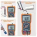 NJTY T28B TRMS Digital Multimeter 6000 Counts True RMS 20A Input AC DC Voltage Current Resistance Temperature Continuity Capacitance Measurement Battery Powered Non Slip