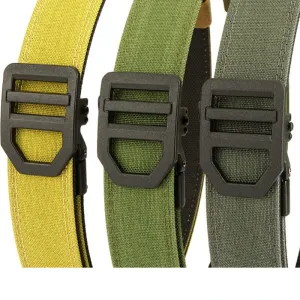 TUSH120cm Length Fashion Automatic Buckle Military Tactical Belt Thick Canvas Webbing Outdoor Shooting Waistband for Men Camping Hiking