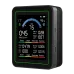10In1 Air Quality Monitor CO Formaldehyde PM2.5 TVOC Humidity Temperature Detector LCD Display 2000mAh Lithium Battery Portable Indoor Outdoor Sensor