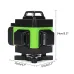 LED Display 4D 360 16 Line Green Light Laser Level Cross Self Leveling Measure Tool