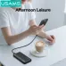 USAMS CD263 PB89 22.5W 37Wh 10000mAh Power Bank with Smart LED Display External Battery Power Supply with 1 Input & 2 Outputs Fast Charging for iPhone 17 17Pro 16 Pro Max 15 14 13 for Xiaomi 17pro for Huawei Mate XTs for OPPO for VIVO