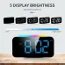 RGB Clock Simple Colored Light Electronic Clock Atmosphere Light Electronic Clock Multi-Function Alarm Clock Dual Display of Time and Week