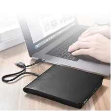 XD020 USB3.0+Type-C 2-in-1 Slim External DVD RW CD Writer Drive Burner Reader Player Optical Drives for Laptop PC DVD Burner DVD Portatil