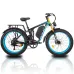 USA DIRECT KETELEK800P Electric Bike 48V 17.54AH Removable Battery 1000W Motor Recommended Top Speed 25KM/H 26inch Tires 75KM Max Mileage 200KG Max Load Electric Bicycle
