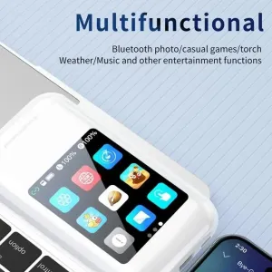 A98 Box bluetooth Earphone LED Screen Earbuds 2.8-inch Screen 8000mAh Battery Capacity Power Bank Flashlight Portable Multimedia Headphones