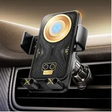 X18 15W Wireless Charging Car Phone Holder Infrared Sensing Automatic Opening and Closing 90 Rotation AI Smart Chip Fast Charging Holder Car Phone Holder