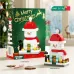 Christmas Santa Claus Building Blocks Assembly Kit Holiday Decoration DIY Model Festive Gift Set