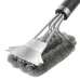 Long Handle BBQ Grill Cleaning Brush with Stainless Steel Scraper Bristles Cleaner Heavy Duty BBQ Tool Easy Stain Removal Grill Wire Brush Barbecue Accessories