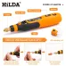 HILDA 3.6V Cordless Mini Drill Rotary Power Tools 3 Gears Compact and Versatile 5000/10000/15000rpm 3.2mm Chuck Size Lightweight Portable and Easy to Use Ideal for DIY Projects