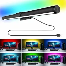 USB Computer Monitor Light Bar 2700K-7500K Dimming Screen Hanging RGB Atmosphere Fill Light Eye Protection Supplementary Light Monitoring Desk Lamp