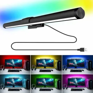 USB Computer Monitor Light Bar 2700K-7500K Dimming Screen Hanging RGB Atmosphere Fill Light Eye Protection Supplementary Light Monitoring Desk Lamp