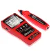 TOOLTOP 3 in 1 Network Cable Tester + Multimeter + Red Light Pen 600M Network Cable Length Measure AC DC Current Voltage Measurement Anti-noise Line Tracker With Bag ET624 ET626 ET628