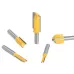 LAVIE 5pcs set 8mm Shank Straight Bit Tungsten Carbide Double Flute Router Bits Milling Cutter for Wood Woodwork Tool C08002T5A