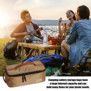 IPRee Large Capacity Light Weight Bag Picnics Travel Gadget Carring Out Shower Box Camping Storage Bag Outdoor Tablewares Bag