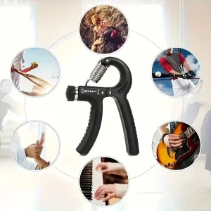 KALOA1Set 5-60kg Adjustable Hand Gripper Strengthener Wrist Exerciser Forearm Ring Grips Finger Stretcher Workout Fitness Massage