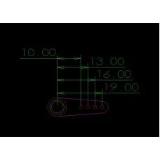 2 PCS VOTIK Servo Arm Metal 10mm-19mm for 9495 9497 8525 8460 8462 RC Servo Accessories