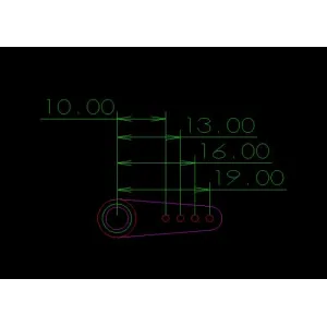 2 PCS VOTIK Servo Arm Metal 10mm-19mm for 9495 9497 8525 8460 8462 RC Servo Accessories