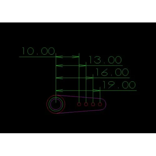 2 PCS VOTIK Servo Arm Metal 10mm-19mm for 9495 9497 8525 8460 8462 RC Servo Accessories