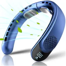 Tevorex Neck Fan Cooling Rechargeable Air Conditioning Fans Air Cooler 4000mAh Air Conditioner 3 Speed for Outdoor Sports