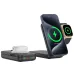Bakeey QI2 Certified 3 in 1 Foldable 15W Magnetic Wireless Charger 10000mAh Fast Charging Station Portable Power Bank Battery Pack for iPhone 16 15 14
