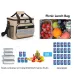 IPRee Large-Capacity Outdoor Picnic Bag Handheld&Crossbody Multi-Layers Travel Thermal Bag Two-way Zipper Portable Outdoor Insulation Bag