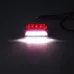 LED Side Marker Lights Indicator Lamps 24V 6500K White 2PCS for Truck Van Pickup Trailer
