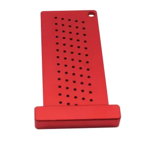 Woodworking Scribe Metric/Inch Precision T-Ruler Aluminum Pocket Marking Gauge Carpentry Cross Calibration Hole Scribing Ruler