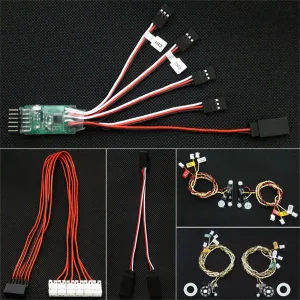 Upgraded LED Light Group Set Waterproof for Land Rover TRX4 1/10 RC Cars Vehicles Models Spare Parts Accessories SG-TRX4-TSY