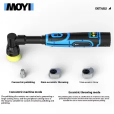 Portable Handheld Electric Polishing Machine Car Polishing Waxing Glaze Sealing Machine 5 Adjustable Speed Levels Car Polishing Maintenance