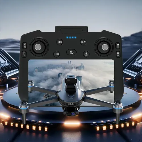 ZLL SG109 MAX 2 GPS 3KM 5G Repeater FPV with 6.5inch LCD Screen Controller 4K HD Camera 3-Axis Mechanical Stabilization Gimbal 360 Obstacle Avoidance Brushless Foldable RC Drone Quadcopter RTF