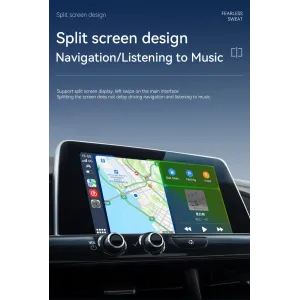 LAESD 2 In 1 Wireless Carplay Auto Adapter Carplay Box Auto Car Machine Interconnection Carplay Wired To Wireless Box Plug and Play Dongle for  iPhone Android