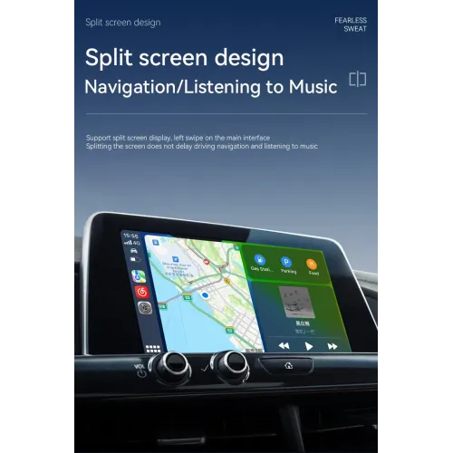 LAESD 2 In 1 Wireless Carplay Auto Adapter Carplay Box Auto Car Machine Interconnection Carplay Wired To Wireless Box Plug and Play Dongle for  iPhone Android